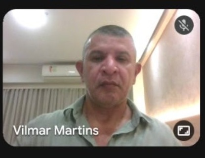 Prof. Vilmar Martins da Silva durante a qualificação doutoral